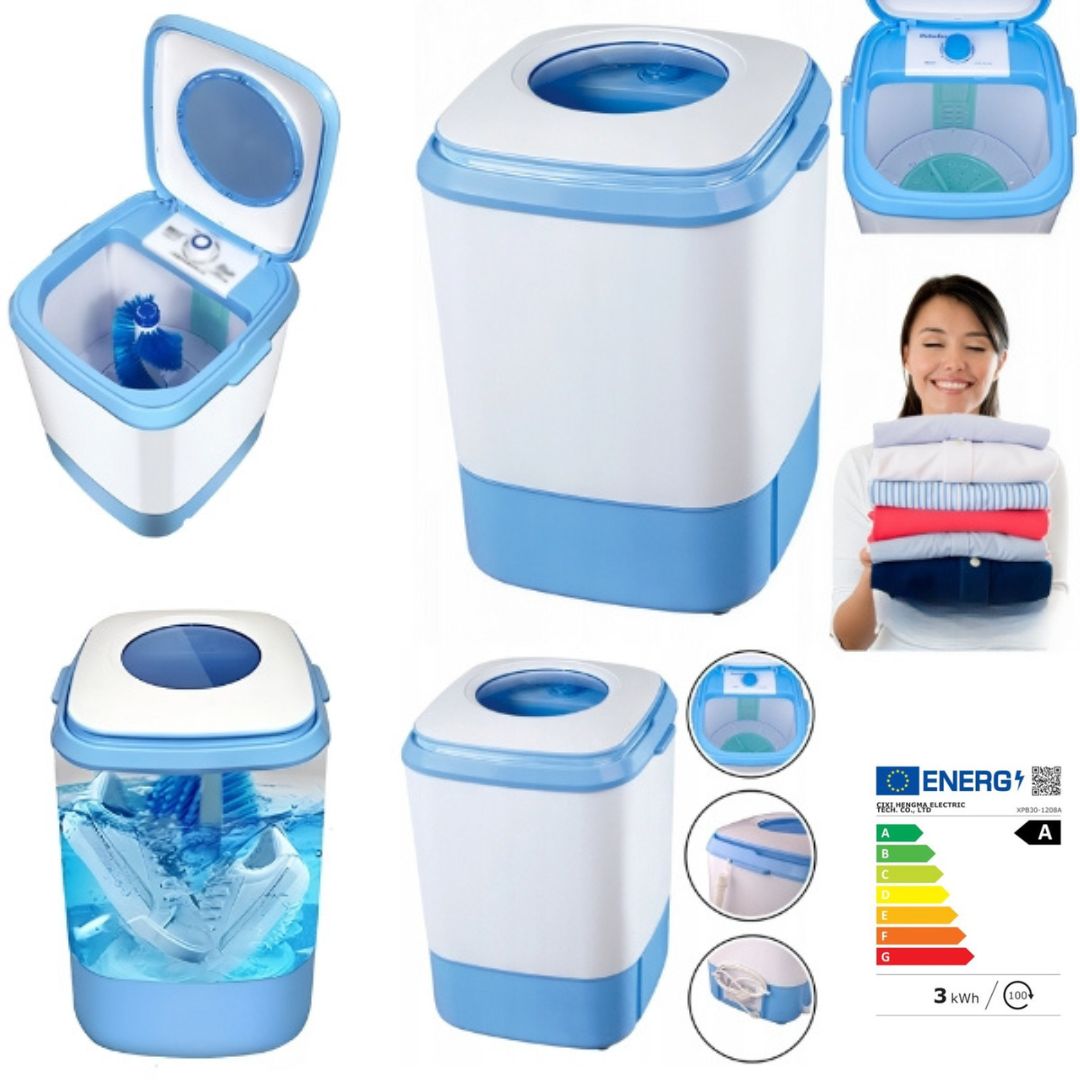 Mini pralka turystyczna w użyciu