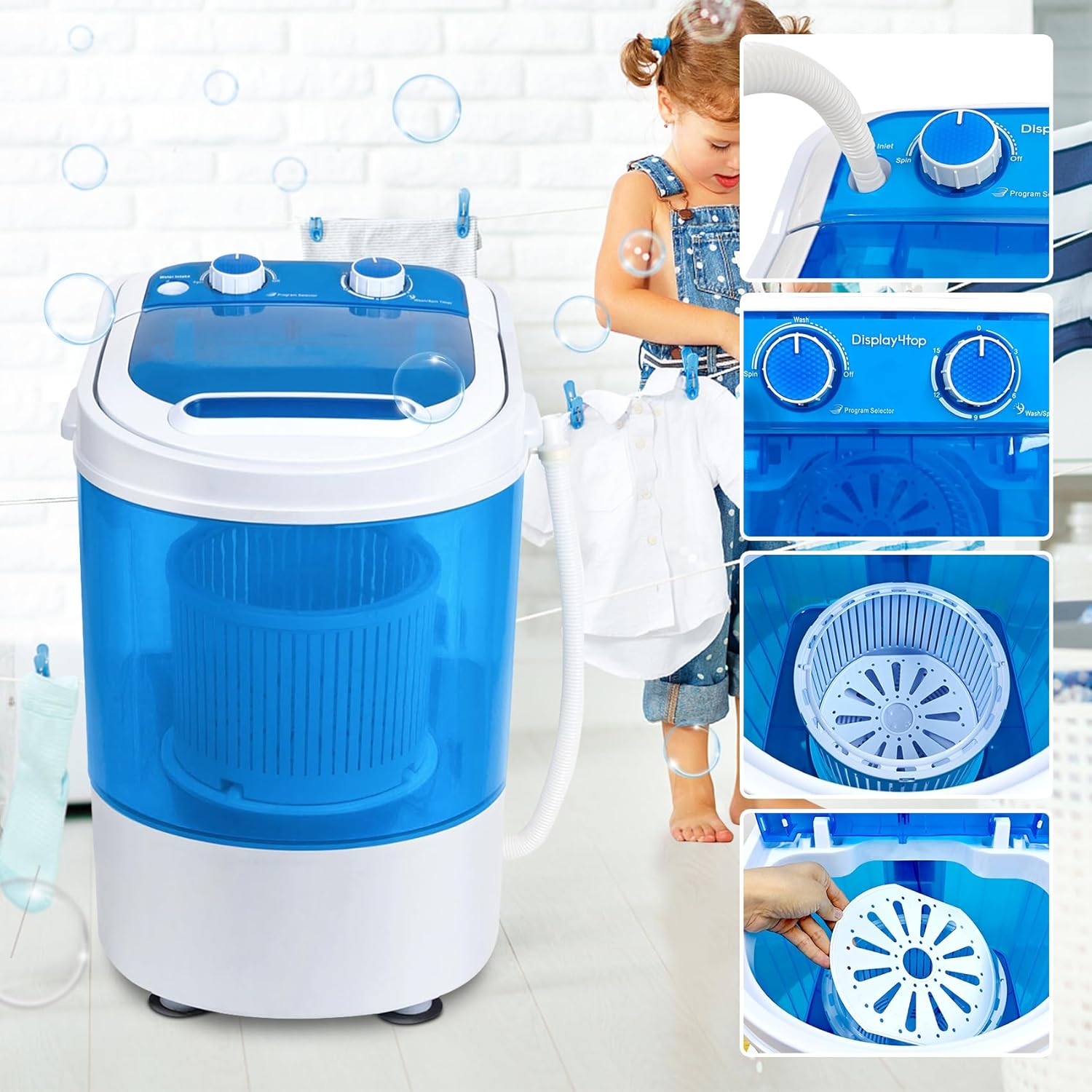 Przyssawka pralki w wiadrze